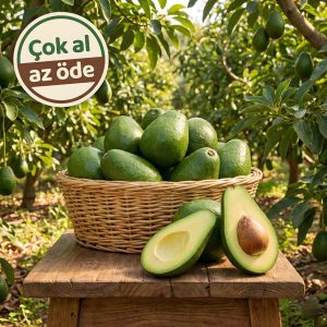 Tazedal Organik Büyük Boy Fuerte Avokado - Adet ve Koli Seçenekli